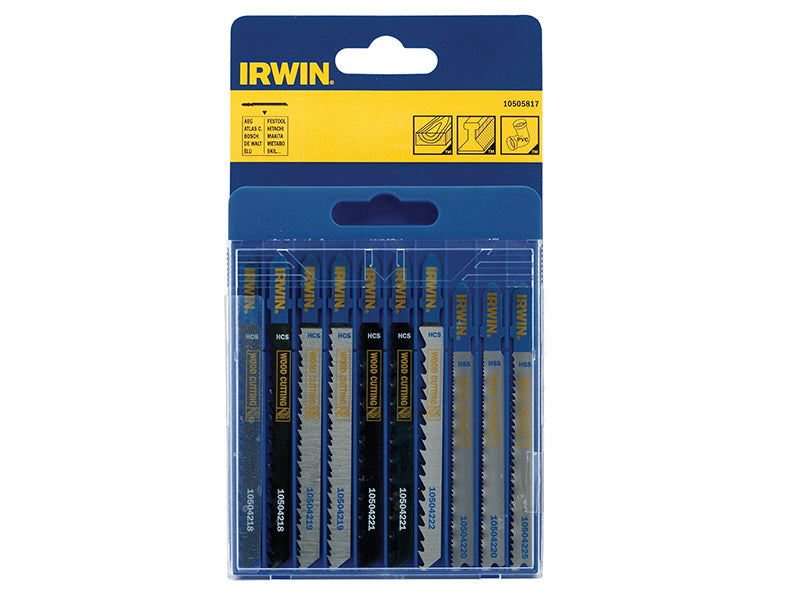 IRWIN® Jigsaw Blade Set Assorted 10 Piece Set