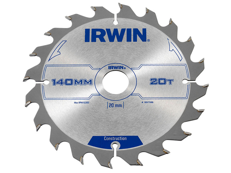 IRWIN® Corded Construction Circular Saw Blade, ATB