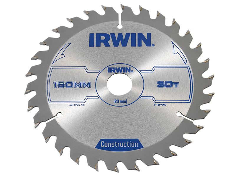 IRWIN® Corded Construction Circular Saw Blade, ATB