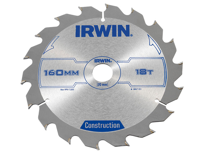 IRWIN® Corded Construction Circular Saw Blade, ATB