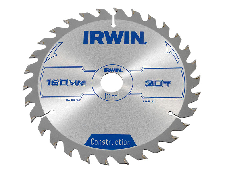 IRWIN® Corded Construction Circular Saw Blade, ATB