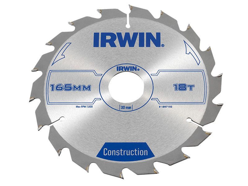 IRWIN® Corded Construction Circular Saw Blade, ATB