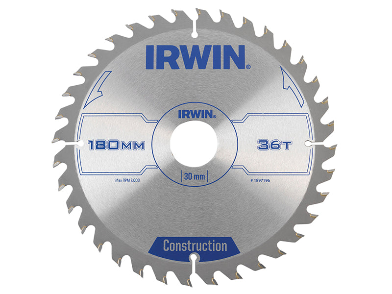 IRWIN® Corded Construction Circular Saw Blade, ATB