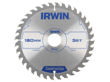 Load image into Gallery viewer, IRWIN® Corded Construction Circular Saw Blade, ATB