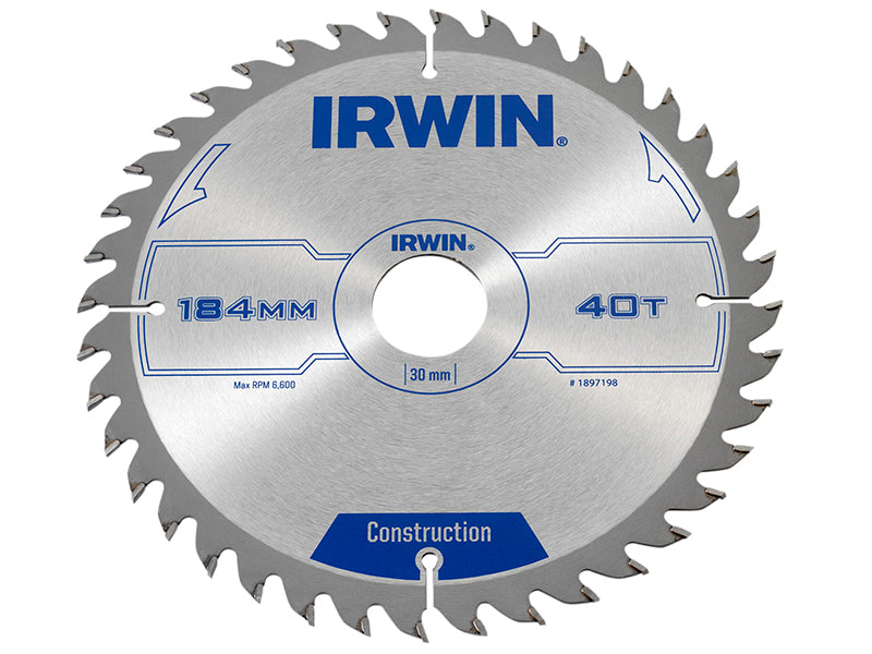 IRWIN® Corded Construction Circular Saw Blade, ATB