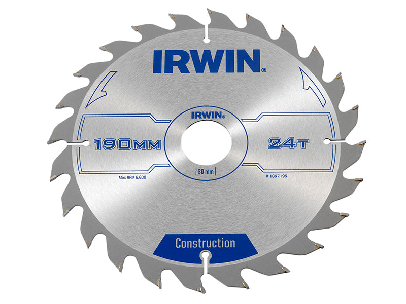 IRWIN® Corded Construction Circular Saw Blade, ATB