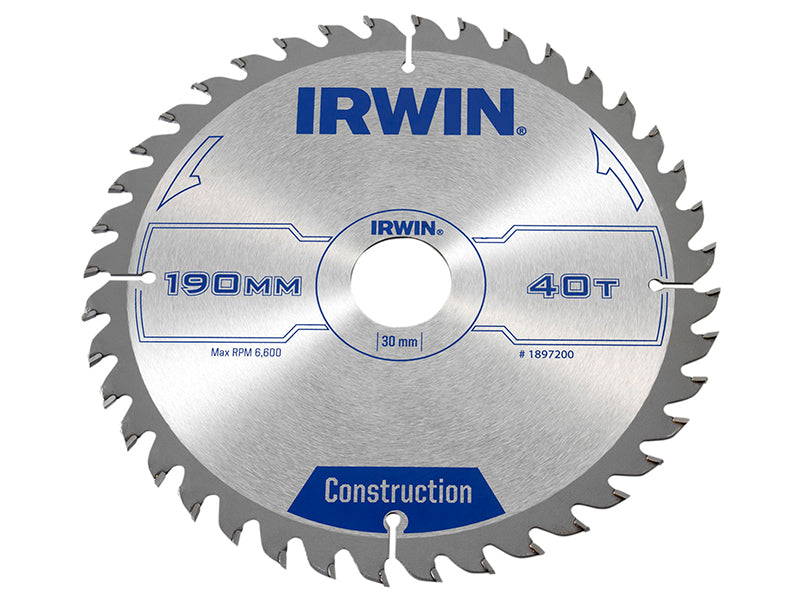 IRWIN® Corded Construction Circular Saw Blade, ATB