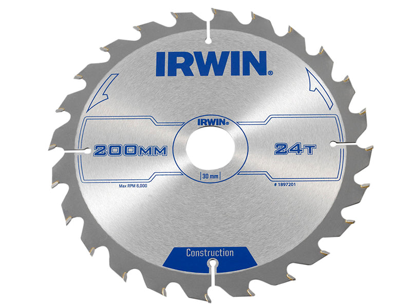 IRWIN® Corded Construction Circular Saw Blade, ATB