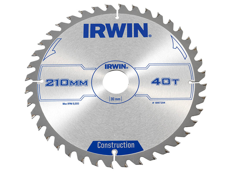 IRWIN® Corded Construction Circular Saw Blade, ATB