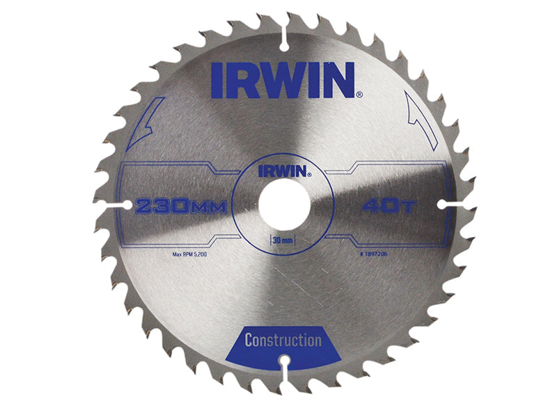 IRWIN® Corded Construction Circular Saw Blade, ATB