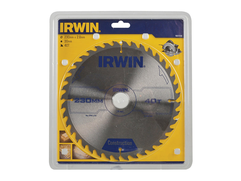 IRWIN® Corded Construction Circular Saw Blade, ATB