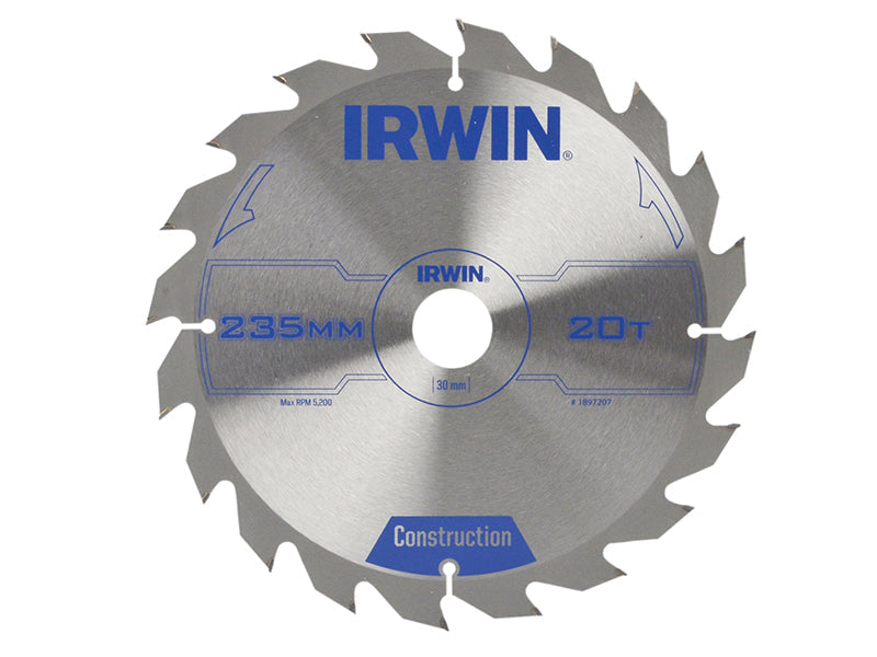 IRWIN® Corded Construction Circular Saw Blade, ATB