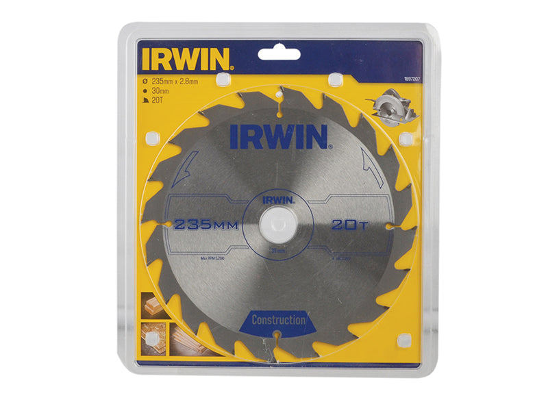 IRWIN® Corded Construction Circular Saw Blade, ATB