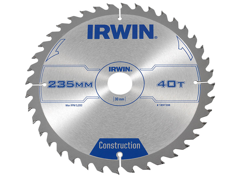 IRWIN® Corded Construction Circular Saw Blade, ATB