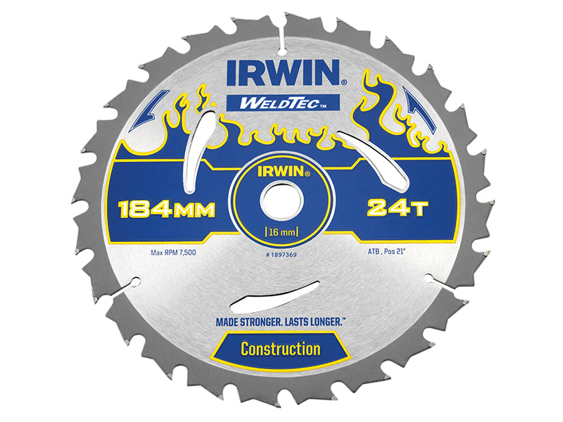 IRWIN® Weldtec Circular Saw Blade, ATB