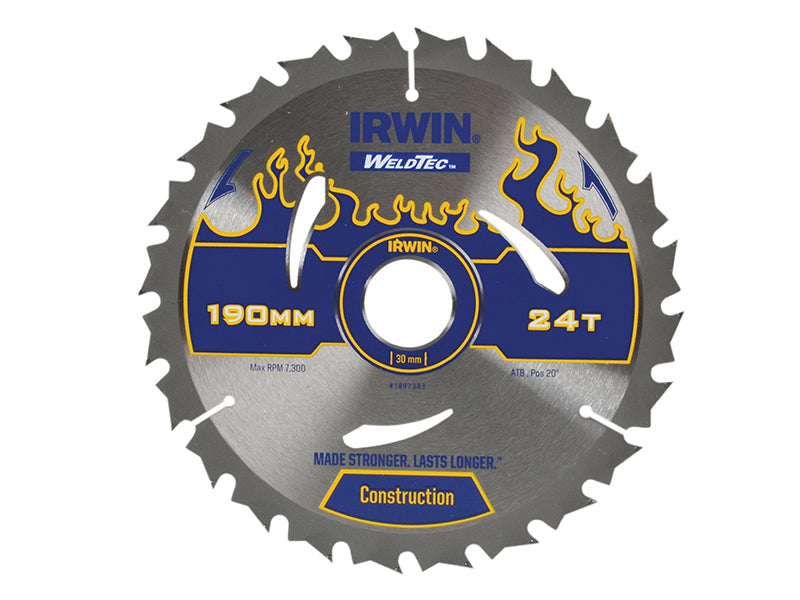 IRWIN® Weldtec Circular Saw Blade, ATB