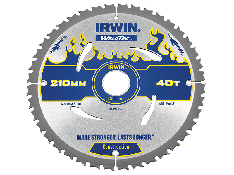 IRWIN® Weldtec Circular Saw Blade, ATB