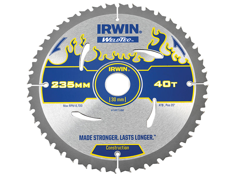 IRWIN® Weldtec Circular Saw Blade, ATB