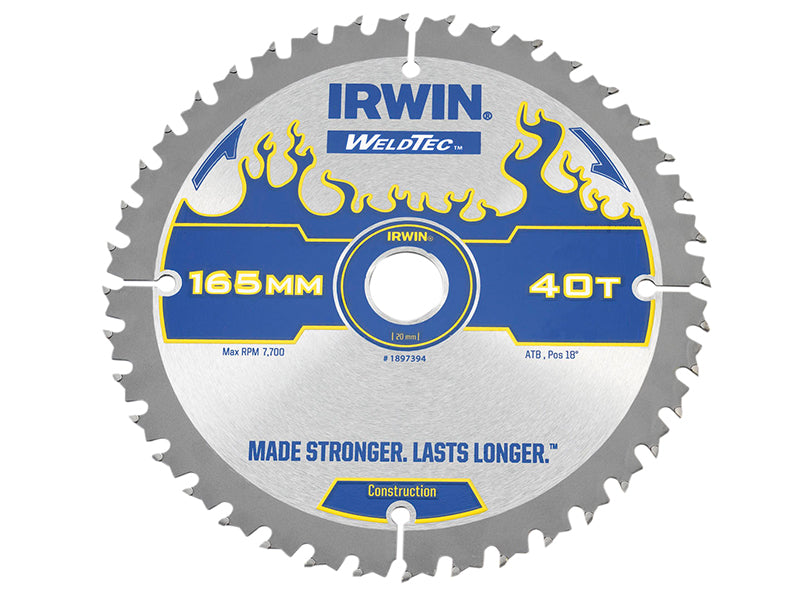 IRWIN® Weldtec Cordless Circular Saw Blade, ATB