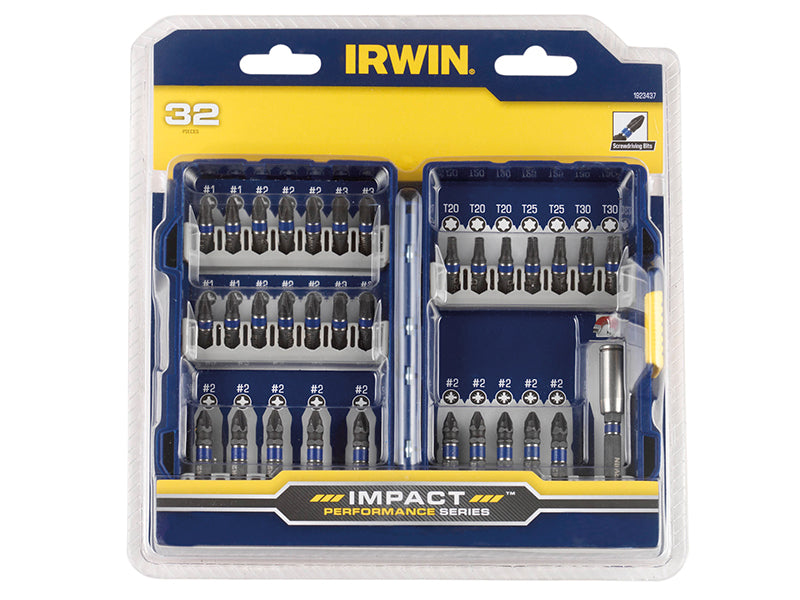 IRWIN® Impact Screwdriver Bit Set, 32 Piece