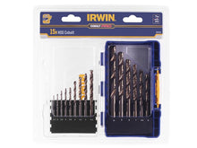 Load image into Gallery viewer, IRWIN® HSS Cobalt Drill Bit Set, 15 Piece