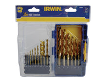 Load image into Gallery viewer, IRWIN® HSS Titanium Metal Drill Bit Set, 15 Piece