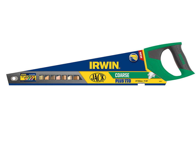 IRWIN Jack 770UHP Coarse Hardpoint Handsaw Soft Grip 550mm (22in) 7 TPI