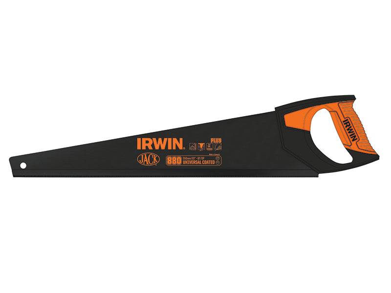 IRWIN Jack 880 UN Universal Hand Saw 550mm (22in) Coated 8 TPI