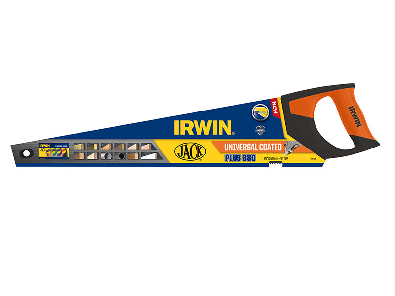 IRWIN Jack 880 UN Universal Hand Saw 550mm (22in) Coated 8 TPI