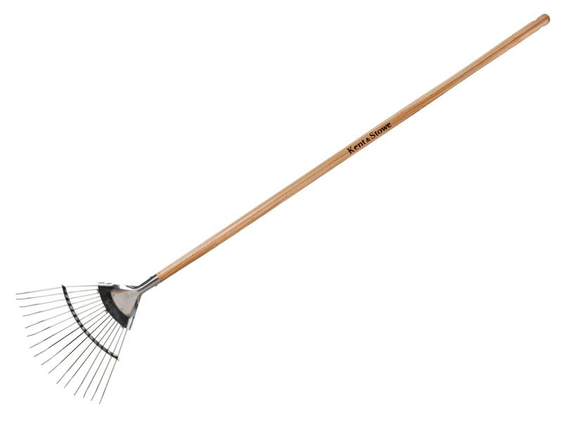 Kent & Stowe Stainless Steel Garden Life Lawn Rake, FSC®