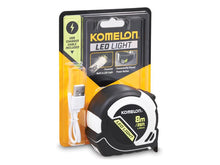 Load image into Gallery viewer, Komelon LED LIGHT Tape Measure 8m/26ft (Width 25mm)