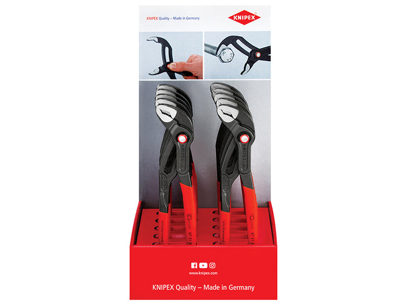 Knipex Cobra® Quickset Waterpump Pliers Counter Display (10 x KPX8721250)