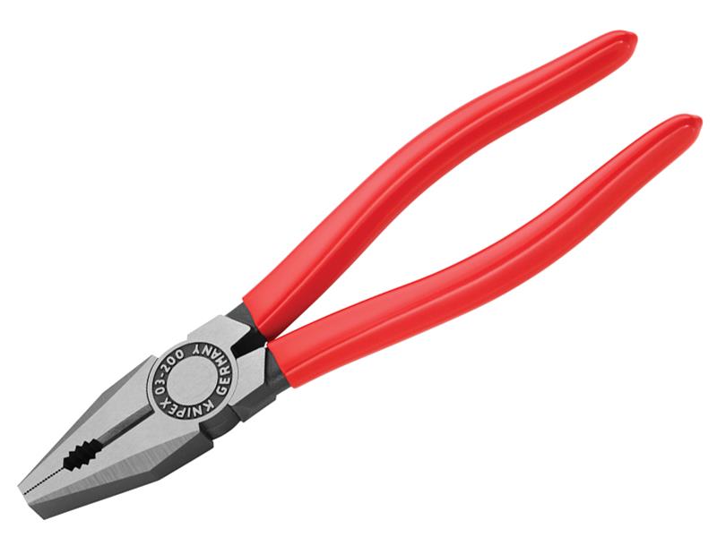 Knipex 03 01 Series Combination Pliers, PVC Grips