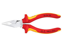 Load image into Gallery viewer, Knipex VDE High Leverage Needle Nose Pliers 145mm