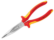 Load image into Gallery viewer, Knipex VDE Long Bent Snipe Nose Side Cutting Pliers 200mm