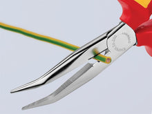 Load image into Gallery viewer, Knipex VDE Long Bent Snipe Nose Side Cutting Pliers 200mm