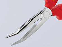 Load image into Gallery viewer, Knipex VDE Long Bent Snipe Nose Side Cutting Pliers 200mm