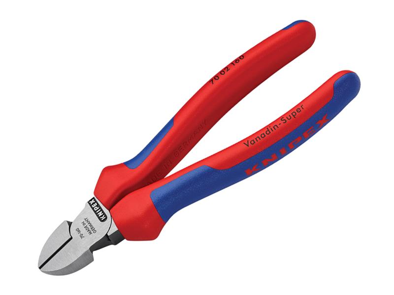 Knipex 70 02 Series Diagonal Cutters, Multi-Component Grip