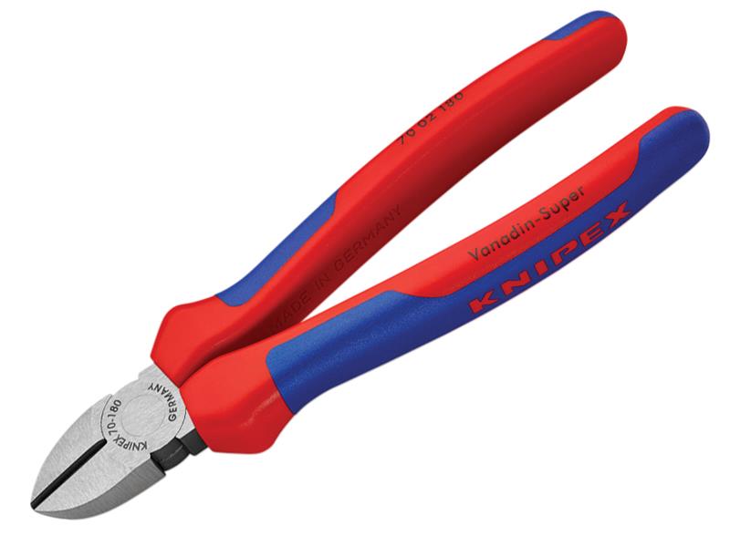 Knipex 70 02 Series Diagonal Cutters, Multi-Component Grip