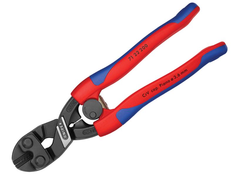 Knipex CoBolt® Compact Bolt Cutters 20° Head Multi-Component Grip 200mm