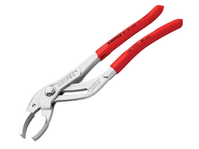 Knipex Plastic Pipe Gripping Pliers 80mm Capacity 250mm