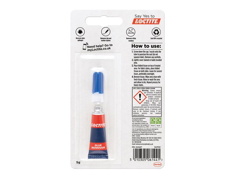 Loctite Glue Remover, Tube 5g