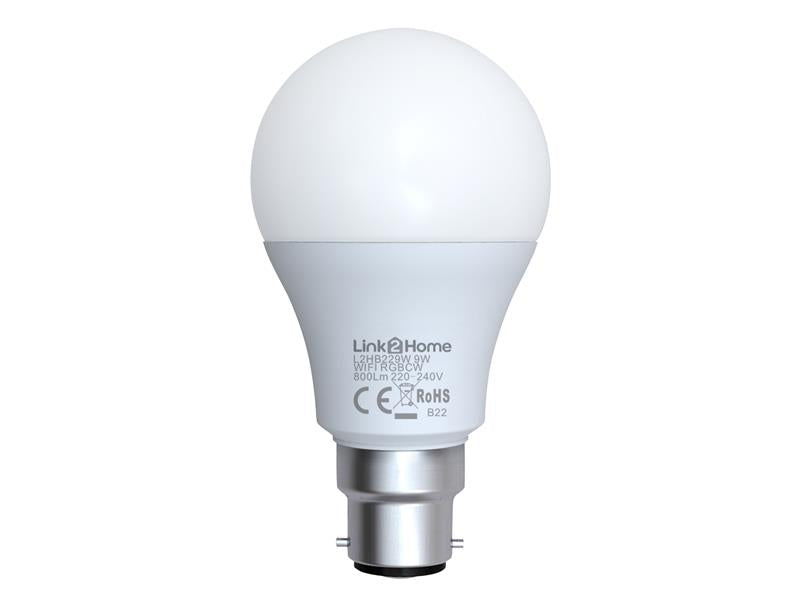 Link2Home Wi-Fi LED Dimmable Bulbs with RGB