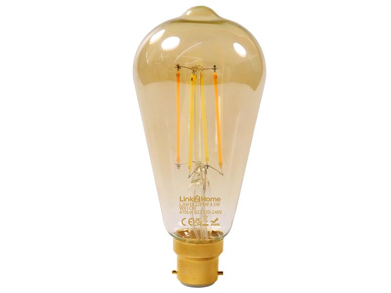 Link2Home Wi-Fi LED Filament Dimmable Bulbs