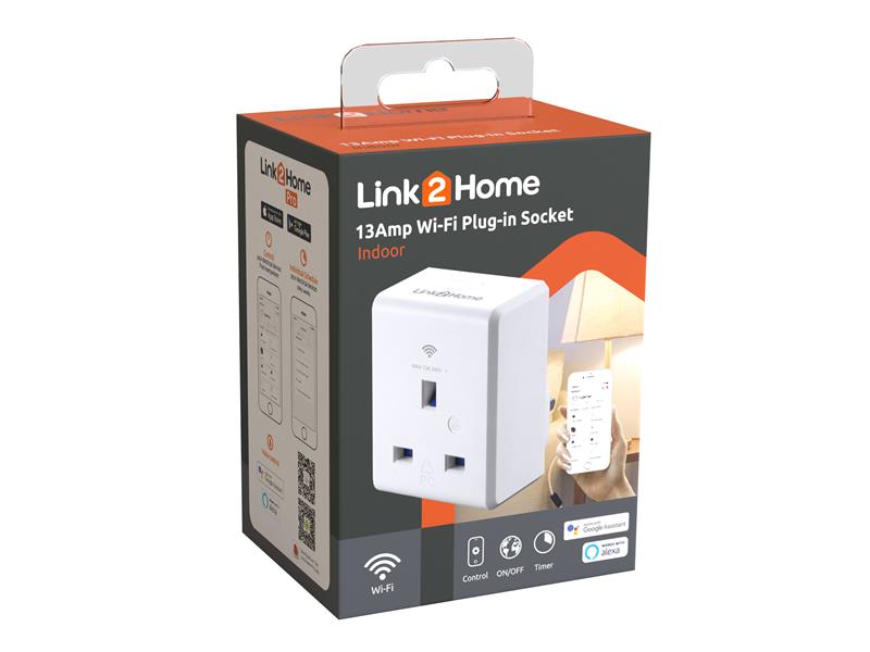 Link2Home Wi-Fi Plug-in Socket 13 amp