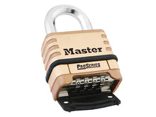 Load image into Gallery viewer, Master Lock ProSeries® Brass 4 Digit Padlock 57mm