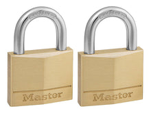 Load image into Gallery viewer, Master Lock Solid Brass Padlocks Double Lever