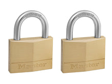 Load image into Gallery viewer, Master Lock Solid Brass Padlocks Double Lever