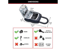 Load image into Gallery viewer, Master Lock 5400E Portable Shackled Combination Key Lock Box (Up To 3 Keys)