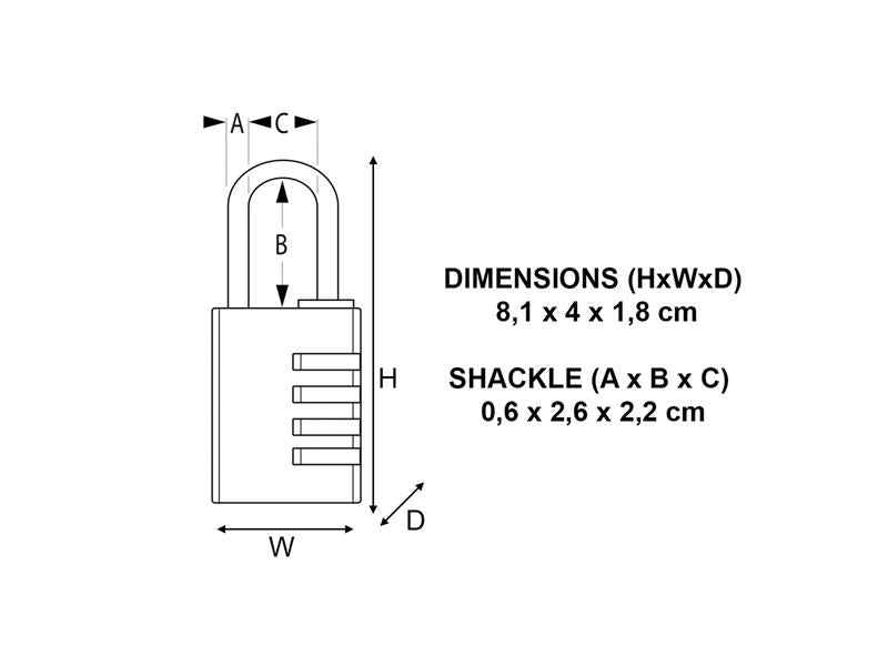 Master Lock Brass Finish Combination Padlock